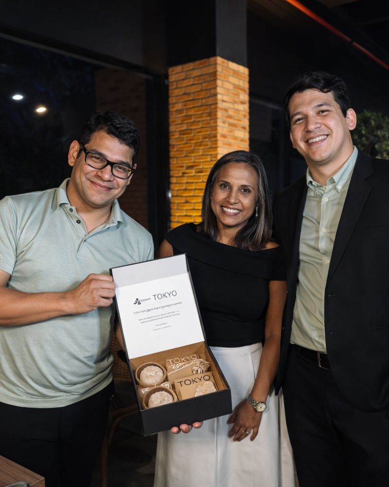 Modern real estate professionals in a meeting